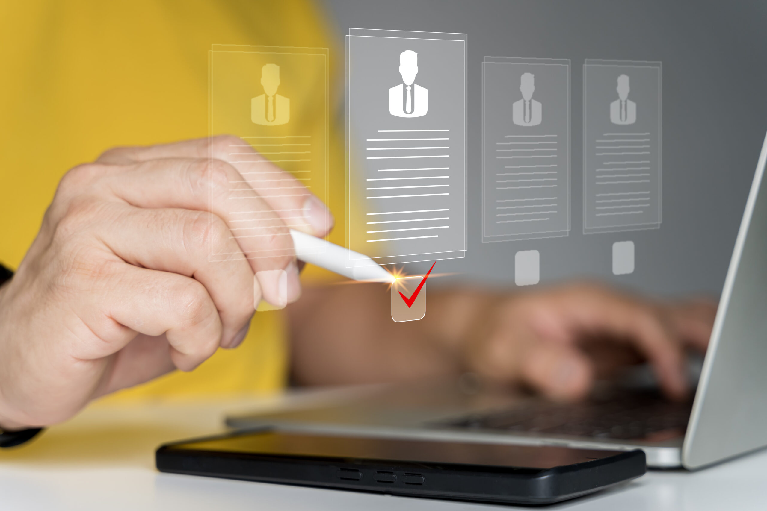 Electronic Signature app for HR onboarding being used on a digital device, showcasing a digital signature app for HR onboarding.