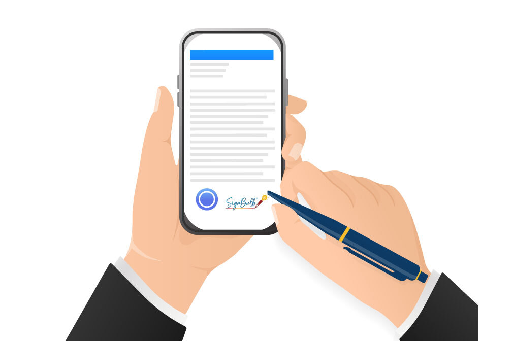 Electronic Signature for vendor agreements